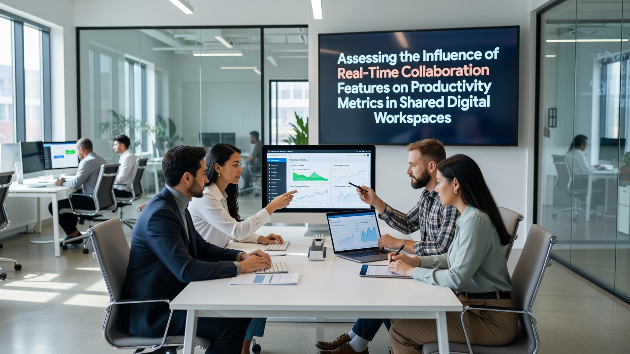 Analytics dashboard displaying productivity metrics including task completion rates and collaboration activity graphs from a shared workspace