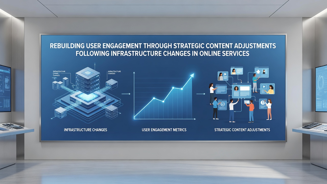 Rebuilding User Engagement Through Strategic Content Adjustments Following Infrastructure Changes in Online Services